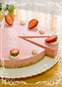 ☆苺のレアチーズケーキ☆