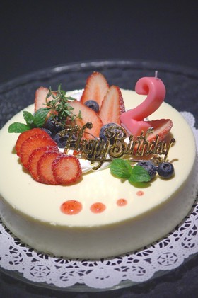 ■卵不使用■2歳のがっつり誕生日ケーキ♪