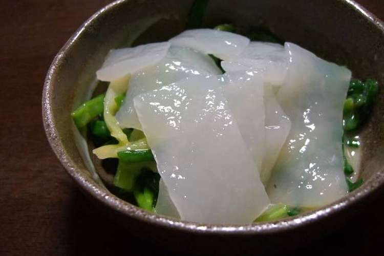 刺身こんにゃくと分葱の辛し酢味噌和え レシピ 作り方 By トム そうやん クックパッド 簡単おいしいみんなのレシピが354万品