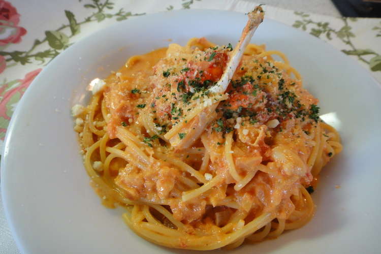 激うま ワタリガニのトマトクリームパスタ レシピ 作り方 By Twinleaves クックパッド 簡単おいしいみんなのレシピが376万品