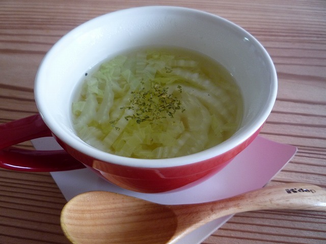 【１５分】白菜と春雨のスープの画像