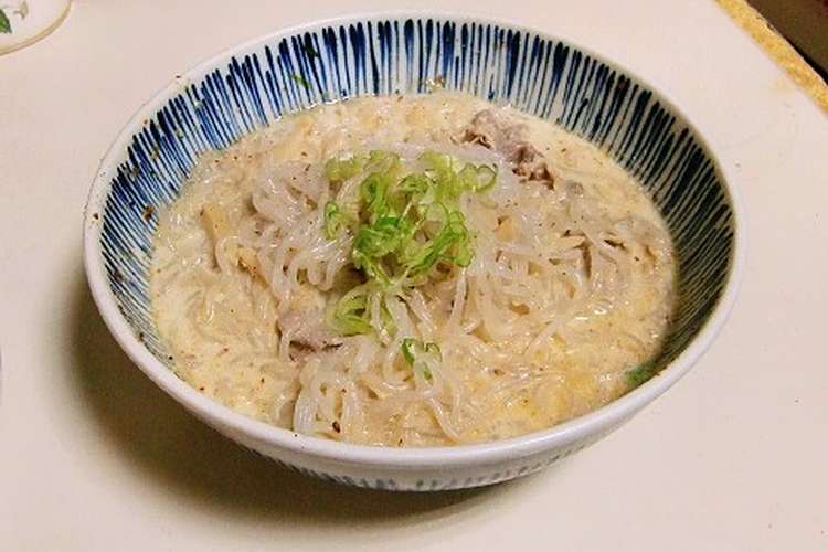 しらたきのとんこつラーメン レシピ 作り方 By みゅーり クックパッド