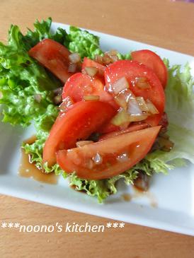 トマトがバルサミコ酢に恋したサラダ♡の画像