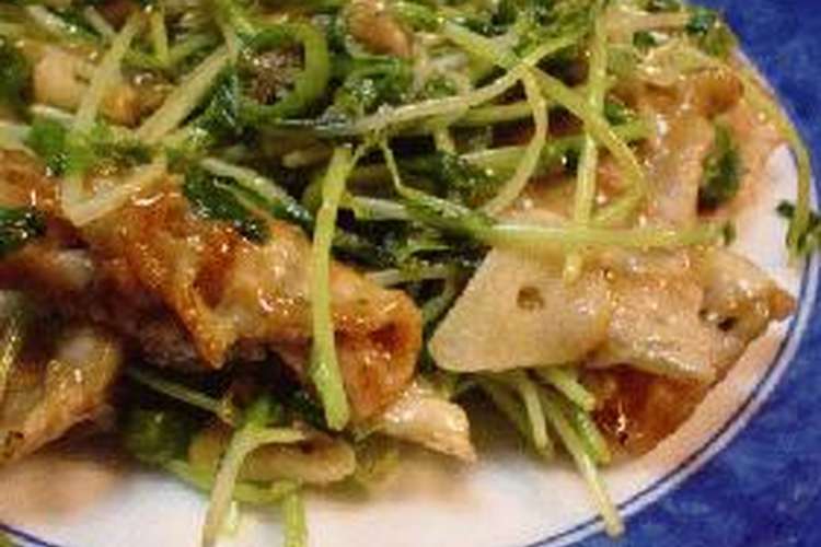 豆苗と豚肉のにんにく炒め レシピ 作り方 By 銀姐 クックパッド 簡単おいしいみんなのレシピが355万品