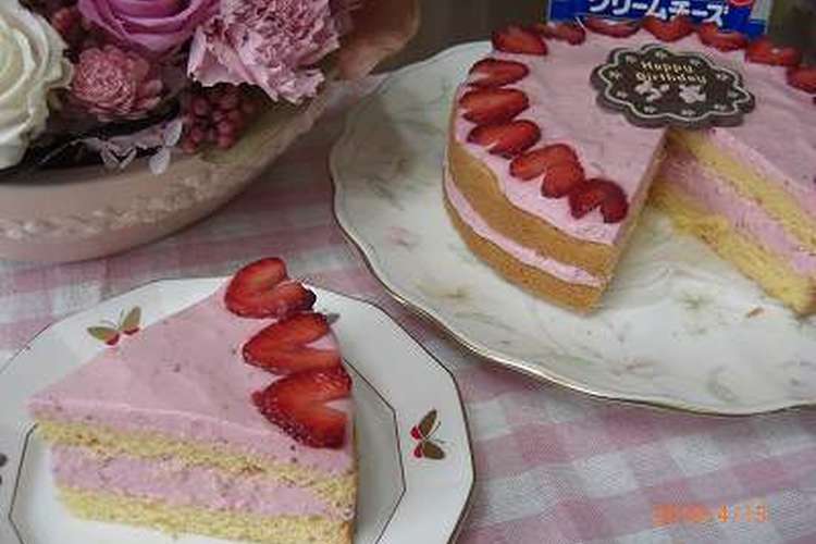 ちょっとお洒落な苺のレアチーズケーキ レシピ 作り方 By ままぽんぽん クックパッド