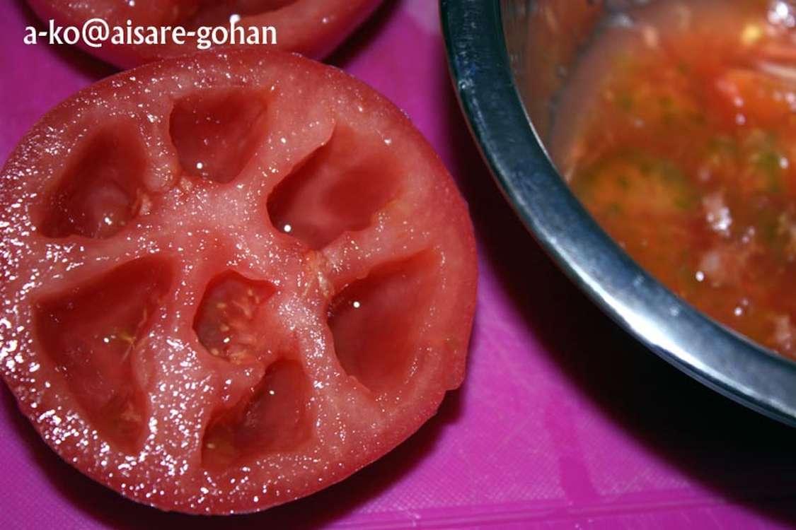 トマトの種の取り方 レシピ 作り方 By かんざきあつこ クックパッド 簡単おいしいみんなのレシピが379万品