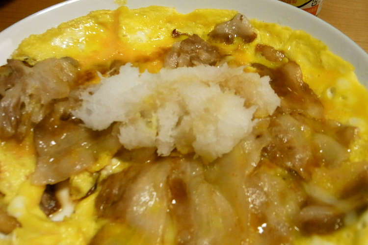 カリカリ豚バラの卵とじ おろしポン酢で レシピ 作り方 By Boofoochee クックパッド 簡単おいしいみんなのレシピが356万品