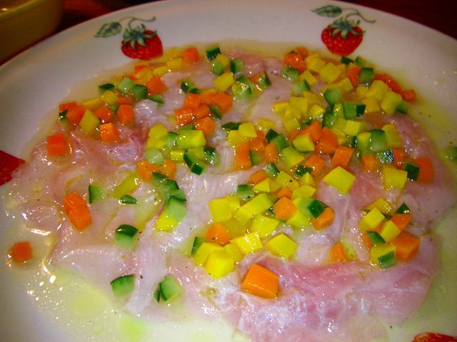 白身魚のカルパッチョの画像