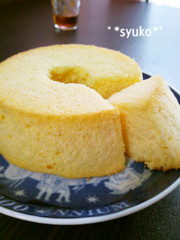 メープル風味の米粉豆腐ミニシフォン☆の写真