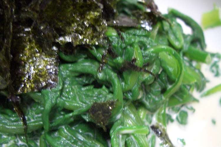 簡単 菊菜 春菊 のめんつゆマヨ和え レシピ 作り方 By ウメちゃん クックパッド 簡単おいしいみんなのレシピが358万品