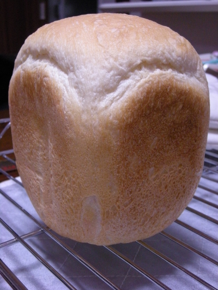 白神こだま酵母でシンプル食パン～HBの画像