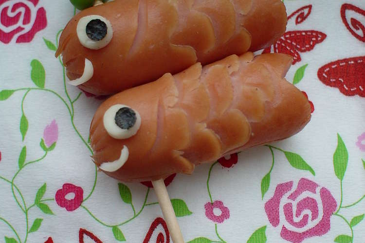 キャラ弁おかず ウインナーで鯉のぼり レシピ 作り方 By ｓｓｍａｍａ クックパッド 簡単おいしいみんなのレシピが353万品
