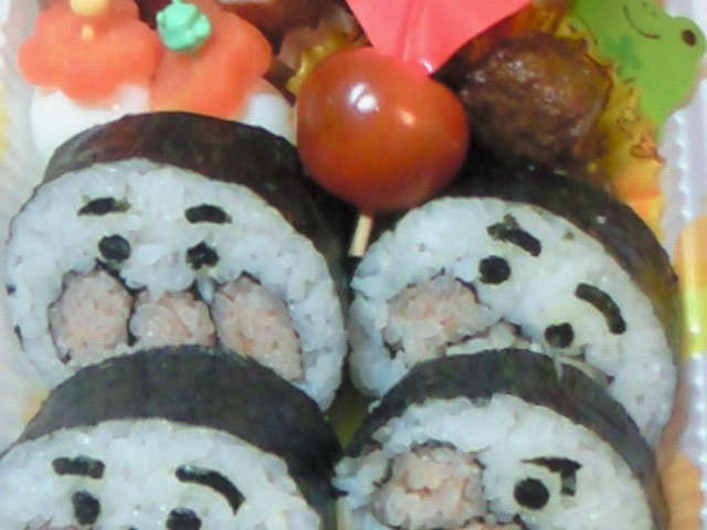 キャラ弁 アンパンマンでのり巻き レシピ 作り方 By ナォ クックパッド
