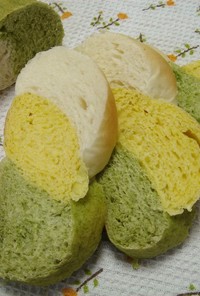 カラフル三つ編みパン