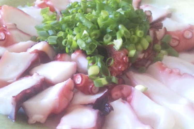 タコのカルパチョ風 レシピ 作り方 By 兎盗賊団 クックパッド