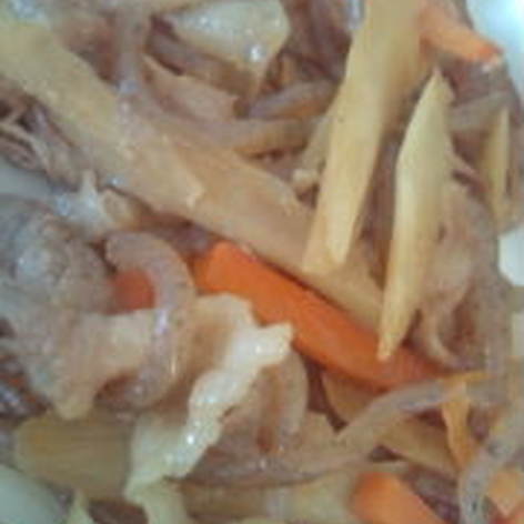 地元鹿児島の味★豚肉とごぼうの甘煮