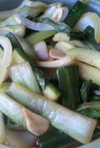 レンジde胡瓜とチンゲン菜の中華風漬物
