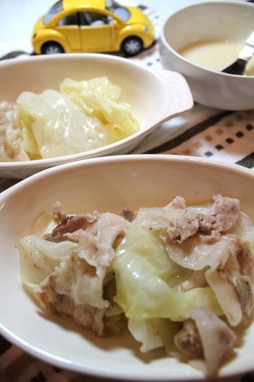 簡単☆キャベツと豚肉の重ね蒸し