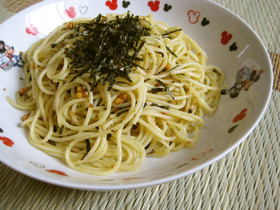 お茶漬けの素で★簡単和風パスタ