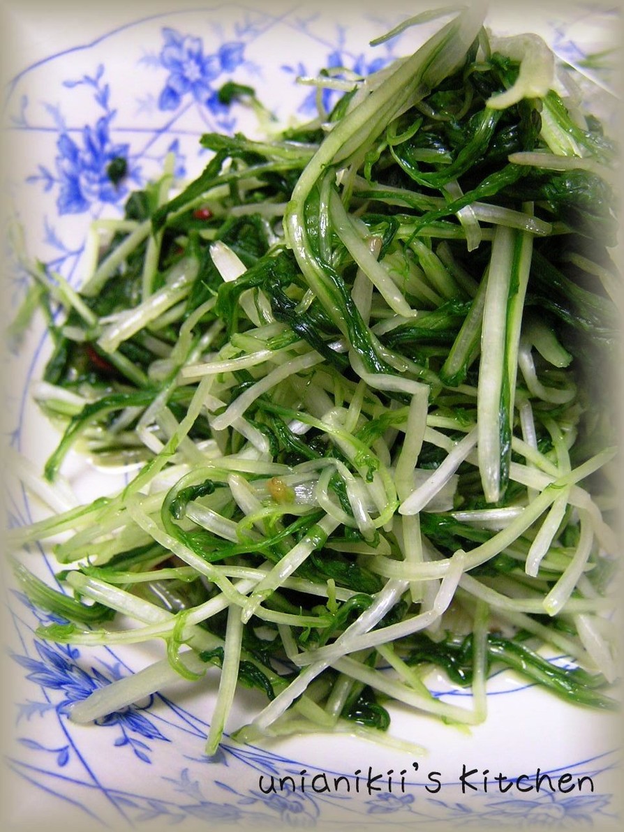 揉むだけ！水菜のはりはり和風サラダの画像