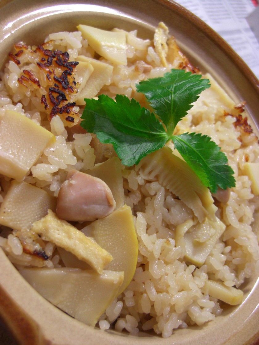 土鍋で炊く 筍ご飯 by pёko 【クックパッド】 簡単おいしいみんなのレシピが336万品