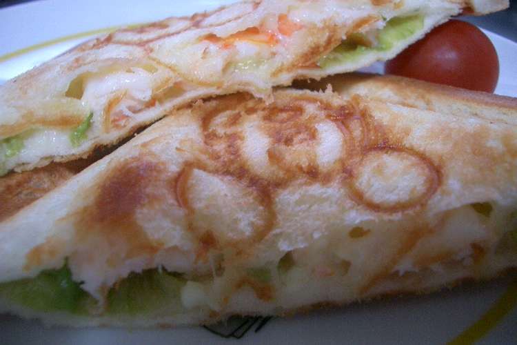 エビマヨチーズのホットサンド レシピ 作り方 By ゆかりんっち クックパッド 簡単おいしいみんなのレシピが352万品