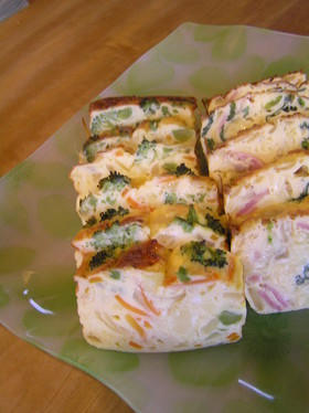 ふわふわ｡･:*ﾟ☆ケークサレ風～ブロッコリー＆人参