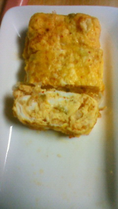 卵焼き　キムチ・チーズ　韓国焼き肉屋風♪の画像