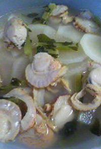 レンジdeホタテと大根の旨味スープ煮