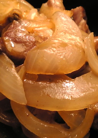 豚ロース肉と玉葱の焼肉のタレマヨ炒め