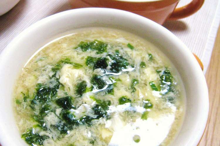 簡単 ふんわり玉子とあおさ海苔のスープ レシピ 作り方 By とっぽぎがおちゃん クックパッド