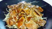 豚ロース薄切りで「しょうが焼き」の写真