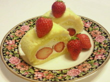 豆腐クリームのロールケーキ