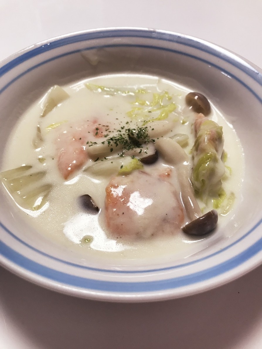 なめらか♪鮭と白菜のクリーム煮の画像