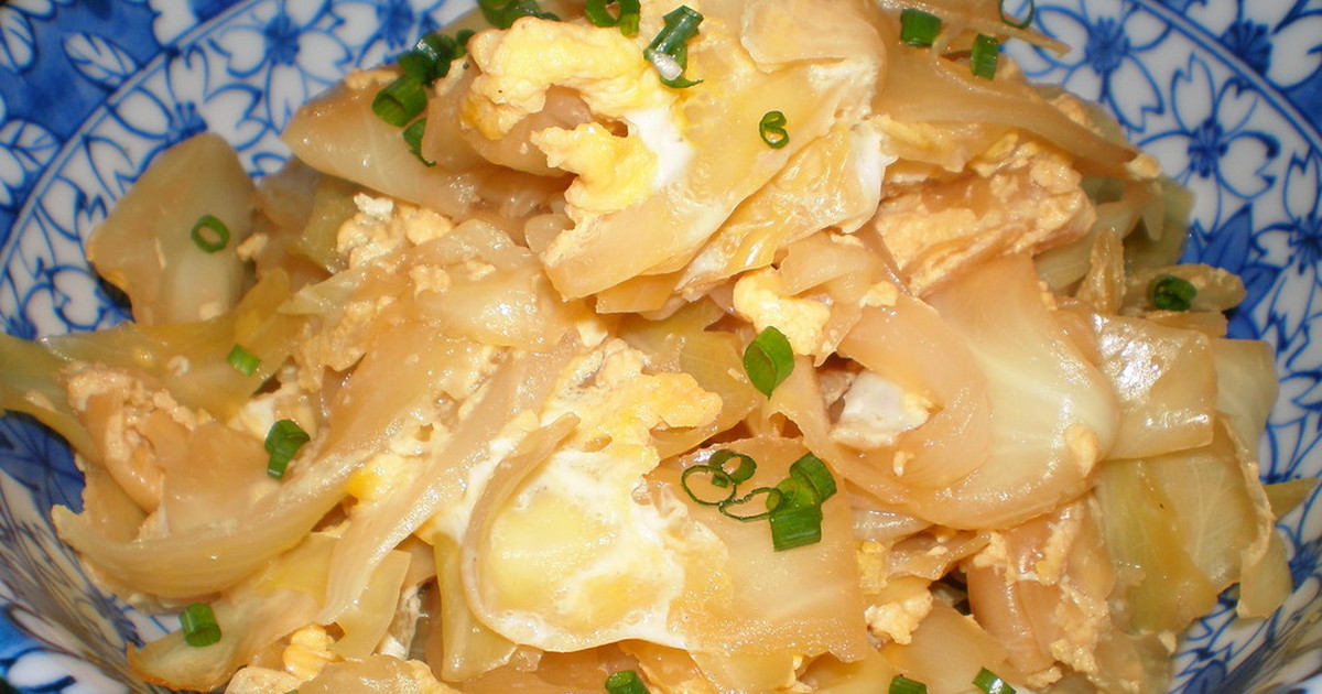 キャベツと玉ねぎの卵とじ by はぁこママ 【クックパッド】 簡単おいしいみんなのレシピが299万品