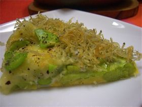 そら豆とシラスのガレット