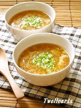 簡単あっという間に!カニ玉スープ