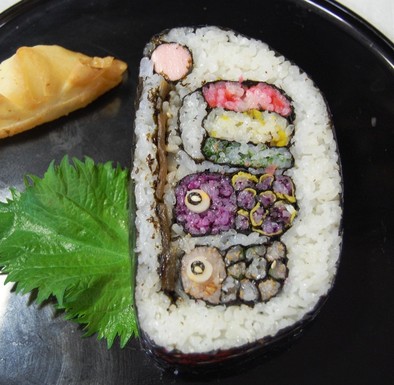 こどもの日の飾り巻き寿司✿こいのぼり✿の写真