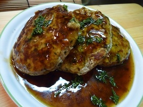 お茶殻ハンバーグ