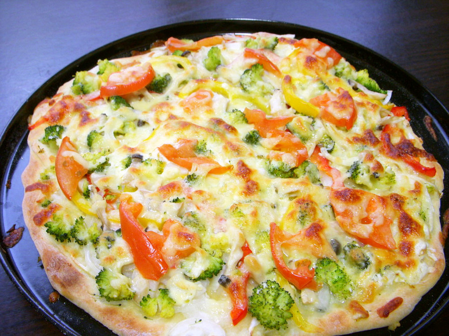 ヘルシー＆低カロリー野菜ピザ！！の画像