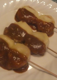 モチモチおからの串団子～カレーチーズ～