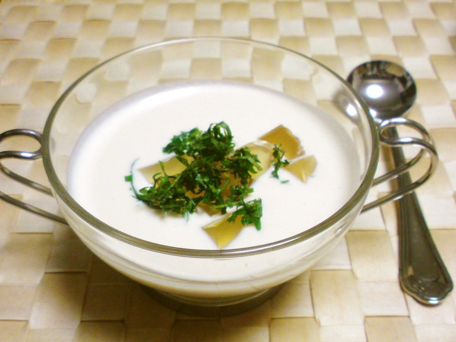 夏には　豆腐のビシソワーズ　冷製スープ　の画像