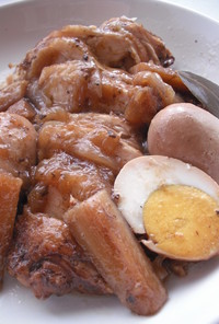 チキンと卵のバルサミコ甘酢煮