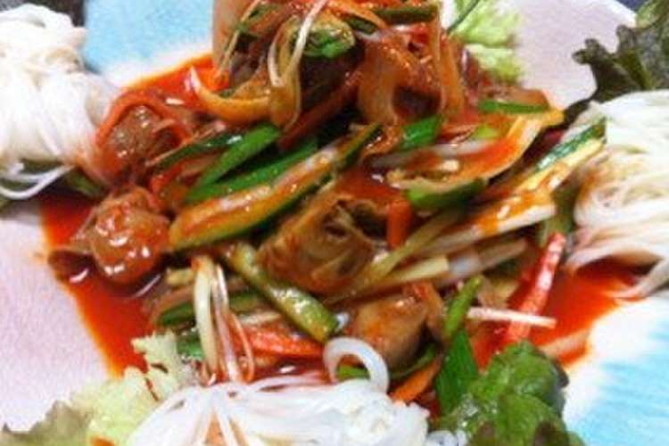 韓国料理 ツブ貝の和え物 ソーメン添え レシピ 作り方 By のこさんどん クックパッド 簡単おいしいみんなのレシピが364万品