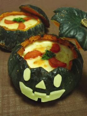 ハロウィン風☆ほんのり甘いパンプキングラタン
