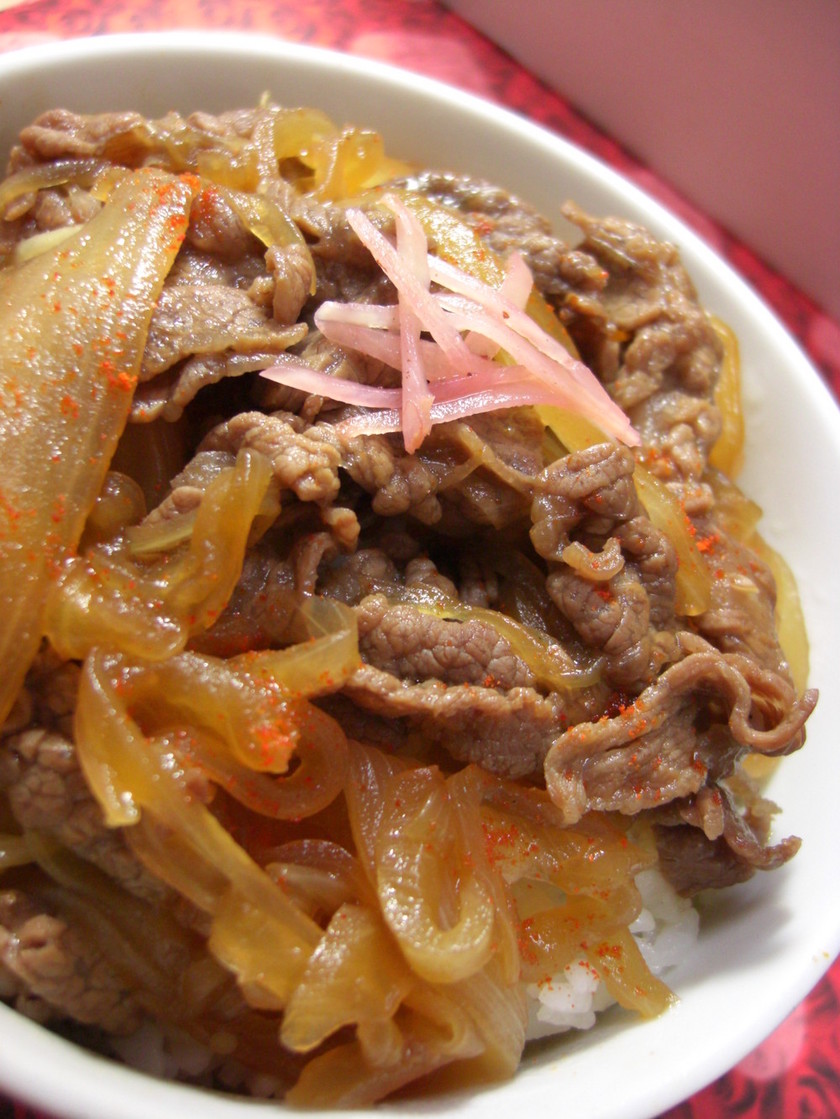 タイバジル牛丼のレシピ