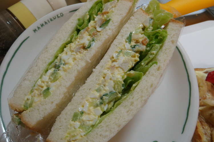 卵のサンドイッチ きゅうりと竹輪も レシピ 作り方 By Kuishinbof クックパッド 簡単おいしいみんなのレシピが371万品