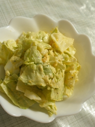卵レタスサラダの写真