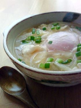 我が家の味噌汁③~✿玉ねぎ&落とし卵✿