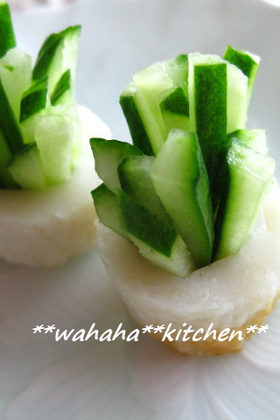 ♪お弁当の彩りに♫ちくわ&きゅうり